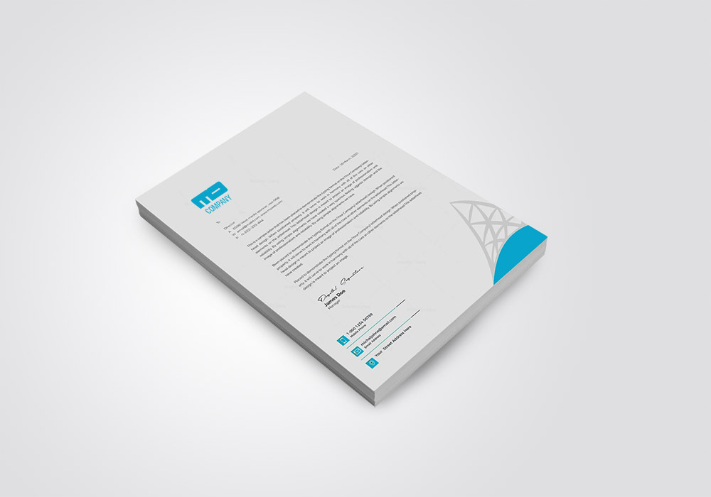 Letterhead 60# uncoated text
